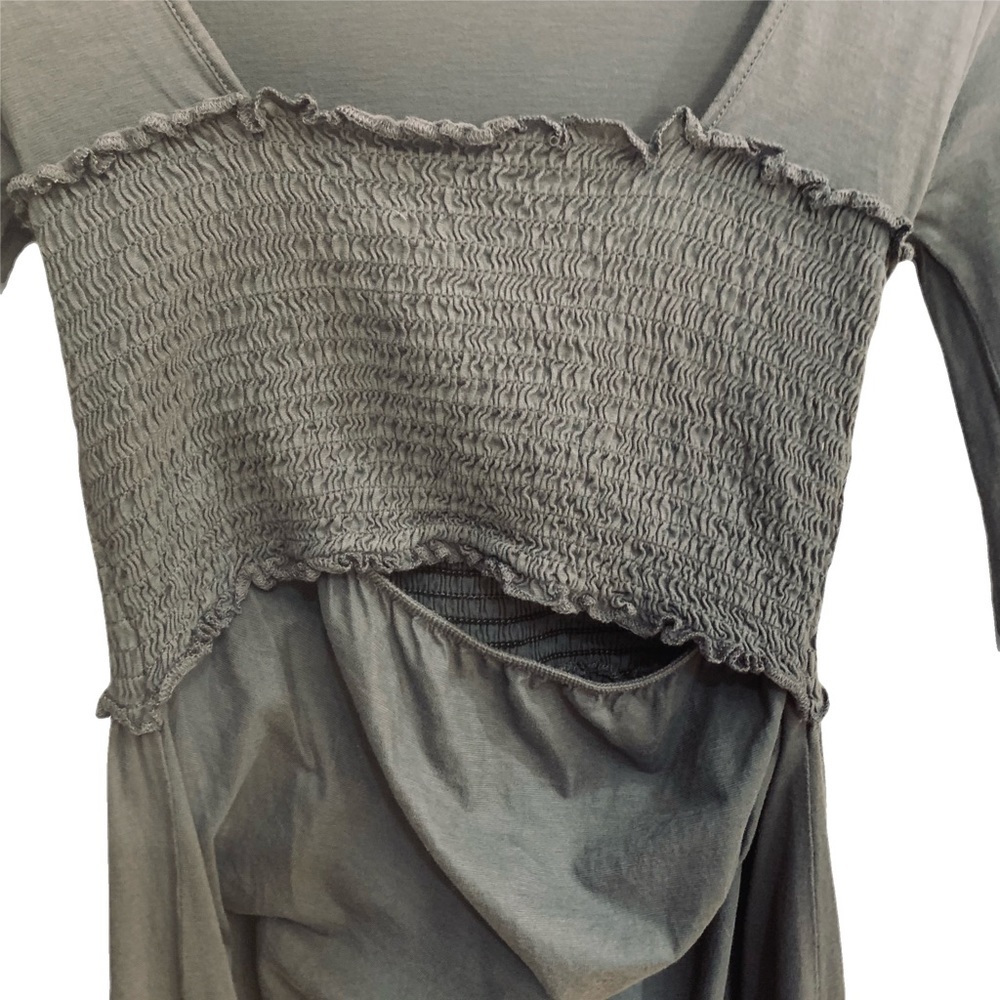 Boob Design Ruched Long Sleeve Nursing Tunic - Picture 3 of 6